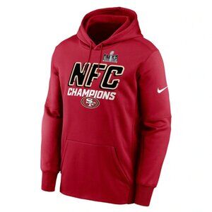 San Francisco 49ers Nike 2023 NFC Champions Iconic Pullover Hoodie XL Scarlet